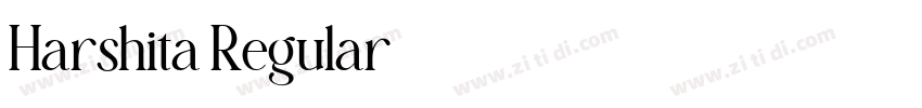 Harshita Regular字体转换
